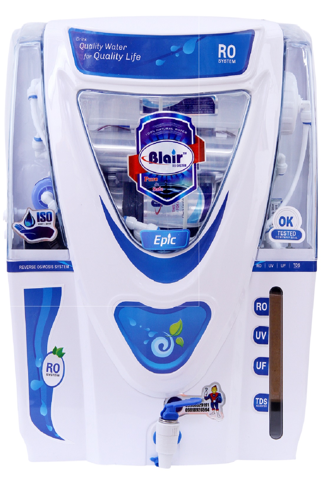 Blair Epic RO UV UF TDS Water Purifier